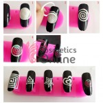 Stickere pentru unghii French STK000, 12 folii Stickere pentru unghii French STK000, 12 folii